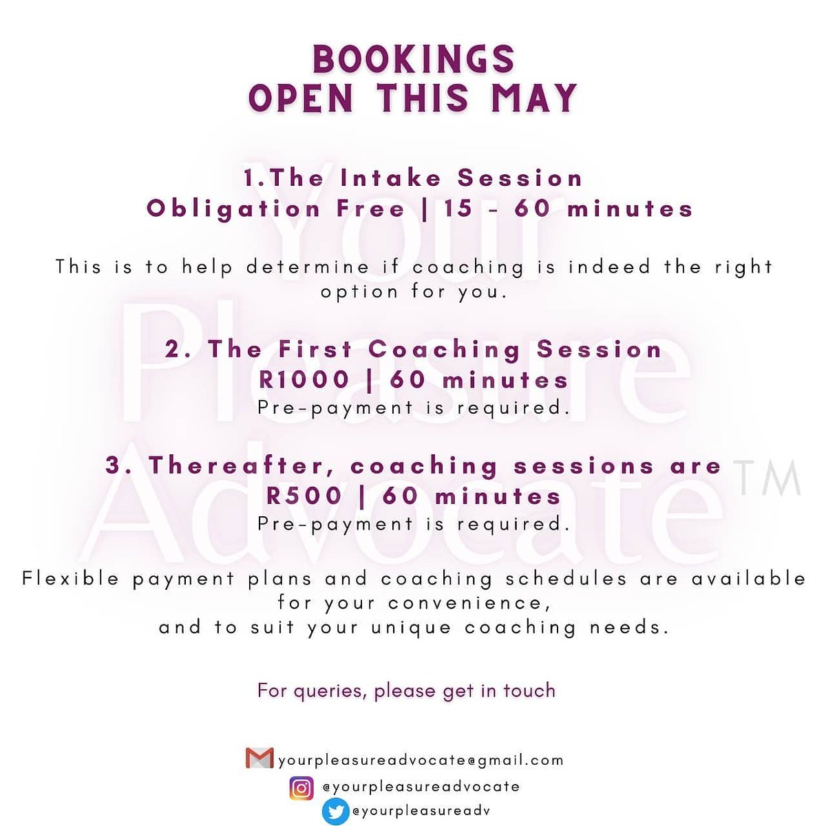 yourpleasureadv's tweet photo. Please join the community, spread the word, share the love and you could be eligible for complimentary coaching sessions this month.

We're here to fetch our best lives, so please, join us 💕 https://t.co/028CxPwUPN