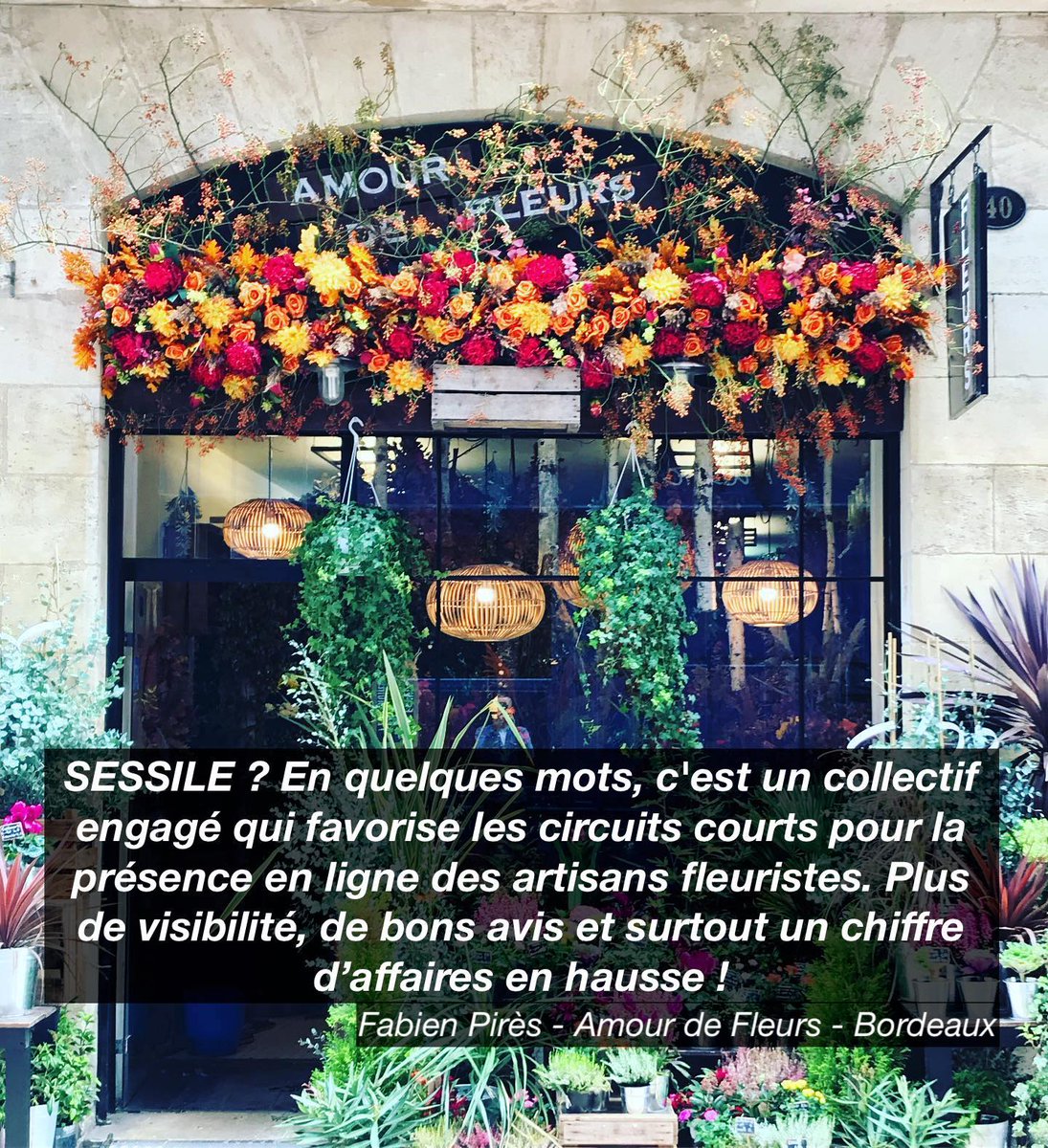 📢#Artisans #Commercants : comme Fabien Pires, découvrez des solutions de #VenteEnLigne adaptées à votre activité sur actioncommercecb.fr ! 💐🌷
<a href="/ActCommerceCB/">Action Commerce CB</a>
#digitalisation #TransfoNum #fleuristes