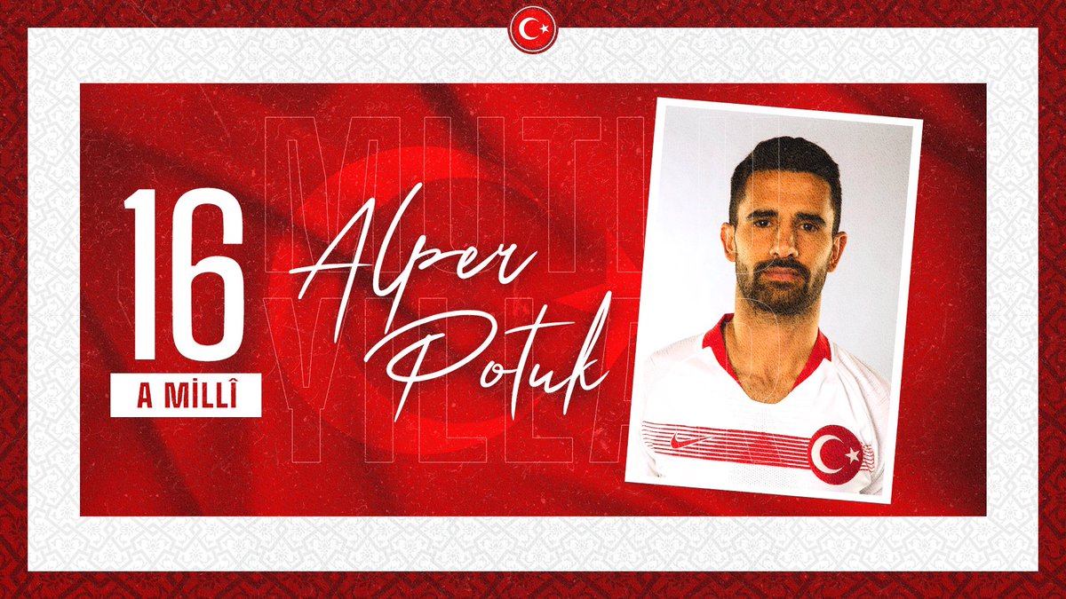16 kez A Millî formamızı giyen Alper Potuk'un doğum gününü kutlar, sağlıklı, mutlu ve başarılı bir ömür dileriz. 🇹🇷 #BizimÇocuklar <a href="/AlperPOTUK/">Alper POTUK</a>