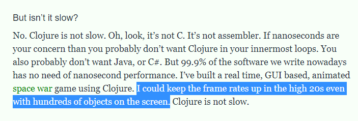 JustRionThings's tweet photo. wow such a good point by @unclebobmartin. 100s of objects at 20 FPS is like, I mean I couldn't even imagine anything faster. that is definitely good enough for basically everything

#programmingwisdom #sosmart #genius #hacker #software #engineer https://t.co/t6ucIatTca