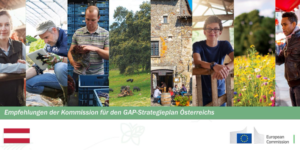  Empfehlungen der Kommission für den GAP-Strategieplan Österreichs→  https://europa.eu/!Qf64xv  @EUKommWien  @AustriaatEU