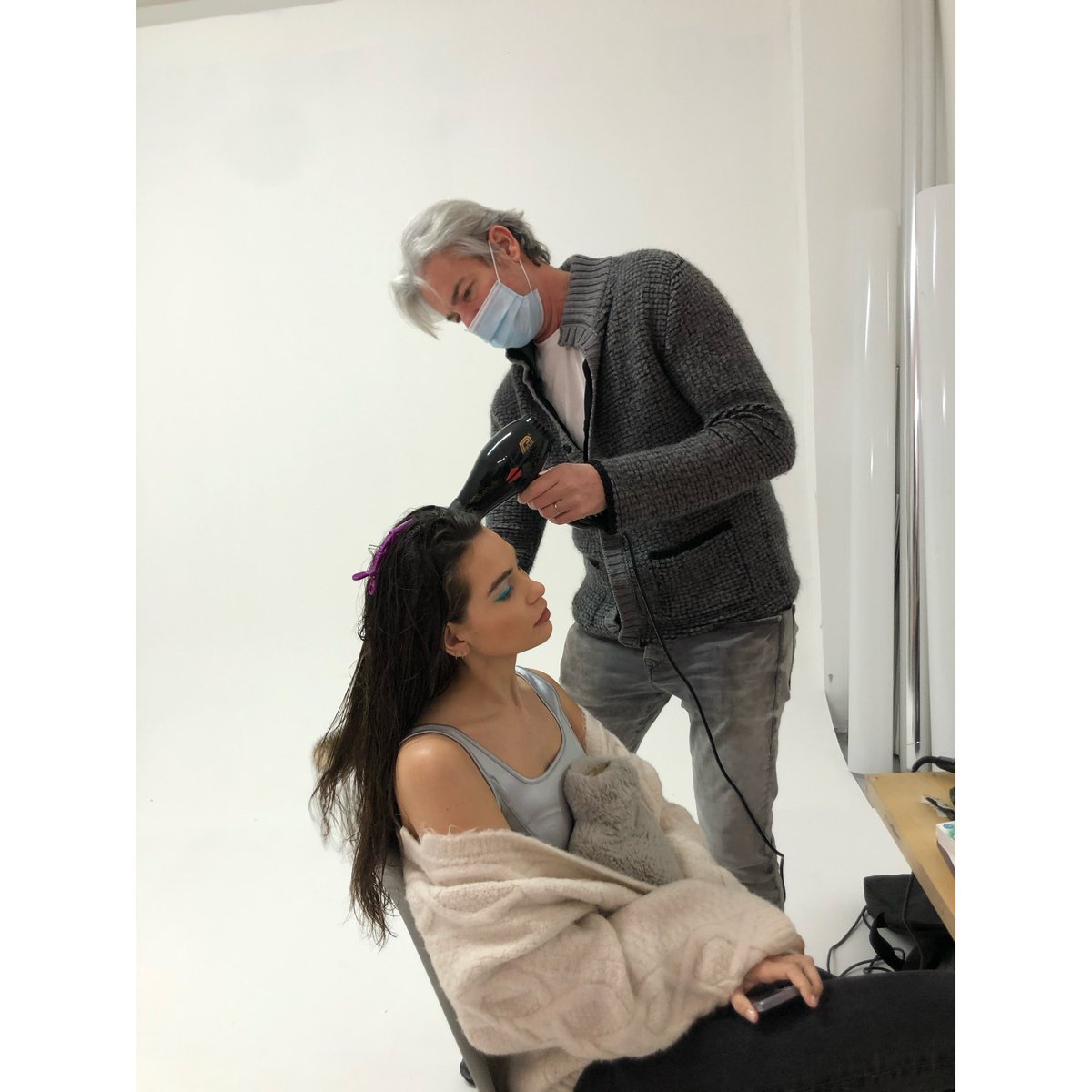 RichardWardHair's tweet photo. #TBT Behind the scenes at the new Re:Born Tangle Angel photoshoot. #Tangleangel #behindthescenes https://t.co/1KMFPw5x3B