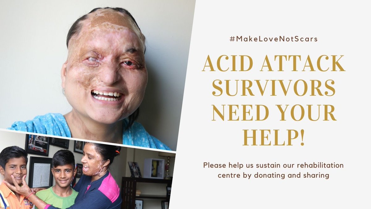 I first read of acid attacks in books. As horrific &amp; graphic as they were nothing prepared me for meeting victims at Shaheen, a group for survivors in Hyderabad’s old city.

Theirs, &amp; the work of pan 🇮🇳 <a href="/MakeLuvNotScars/">MakeLoveNotScars</a> &amp; a few others is a lifeline for survivors. Help any u can!