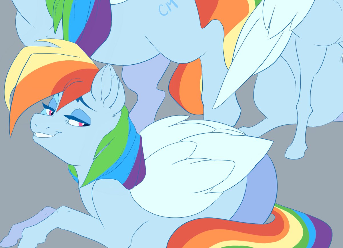 creaturedeerr's tweet photo. More Dash, the ladies man. 

#mlp #mylittlepony #mlpgen5 #mylittleponyfriendshipismagic #mlpfim #pony #brony #rainbowdash #mlpshipping #fluttershy #pinkiepie https://t.co/YUFOWzWcBN