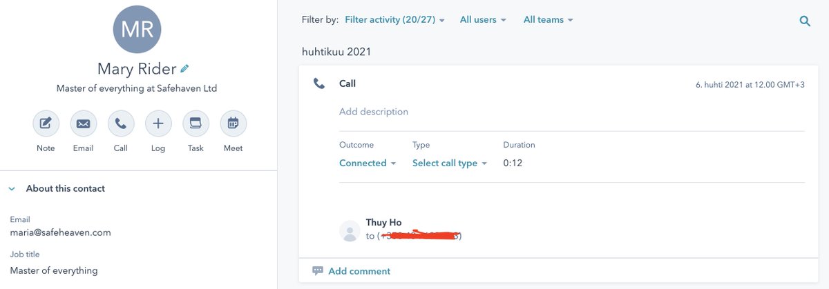 Salestrail has integration with Hubspot CRM that works seamlessly, you won't have to lift a finger to get all of your sales calls logged. It's time we put manual logging in the past 🤩 #hubspot #crm #calllogging #coldcall

Get your 5-day trial: hubs.ly/H0KF_Gx0