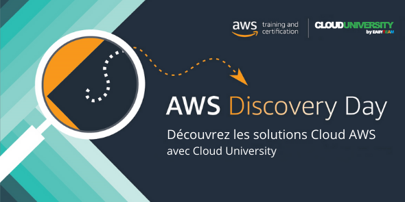 📣 SAVE THE DATE - Webinaire : AWS DISCOVERY DAY de 9h30 à 12h30 le 7 mai
Vous souhaitez découvrir les solutions Cloud AWS  ? Inscrivez-vous vite pour y participer.
👇 #cloud #AWS #DiscoveryDay cloud-university.fr/decouvrez-les-…