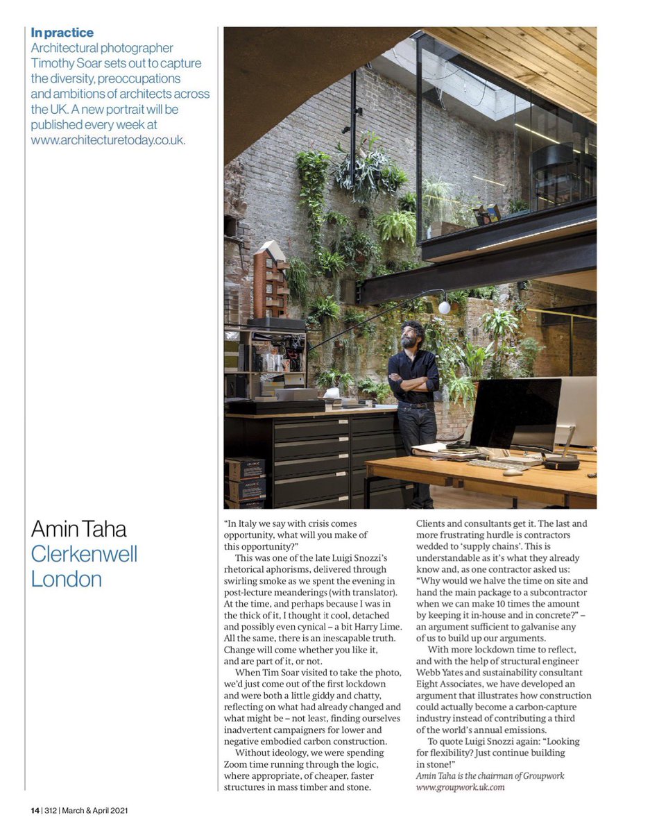 hnna_co's tweet image. Great to see the latest edition of @arch_today with @isabelallen as editor and the first in the #inpractice series with @amintaha of @groupwork_arch photographed by @timothysoarphotographer we are looking forward to @hcorlett from @hnna__co being featured next month.