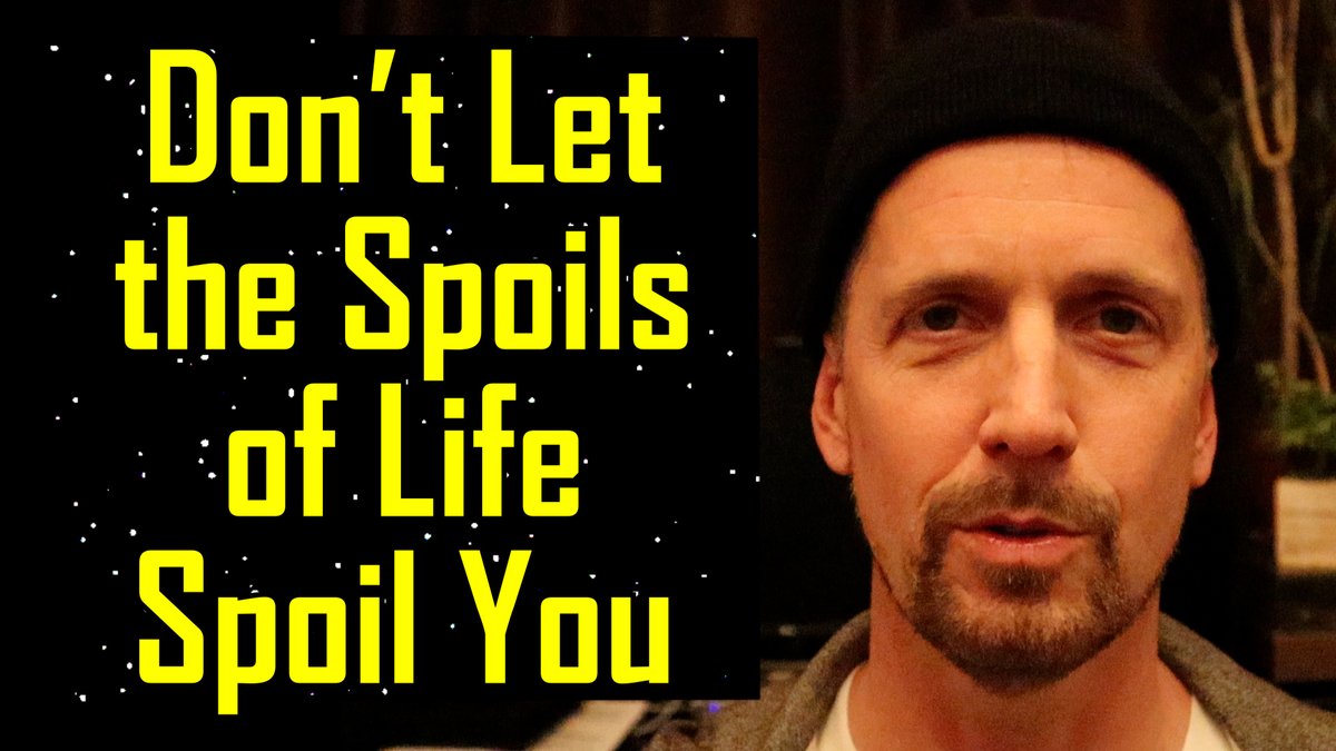 It's important to have goals in life, and it's important to NOT settle for less than your dreams. But it's also important to check your expectations when they aren't met so that you don't let the spoils of life spoil you and spoil your joy.  youtu.be/bvoSoABx3lU