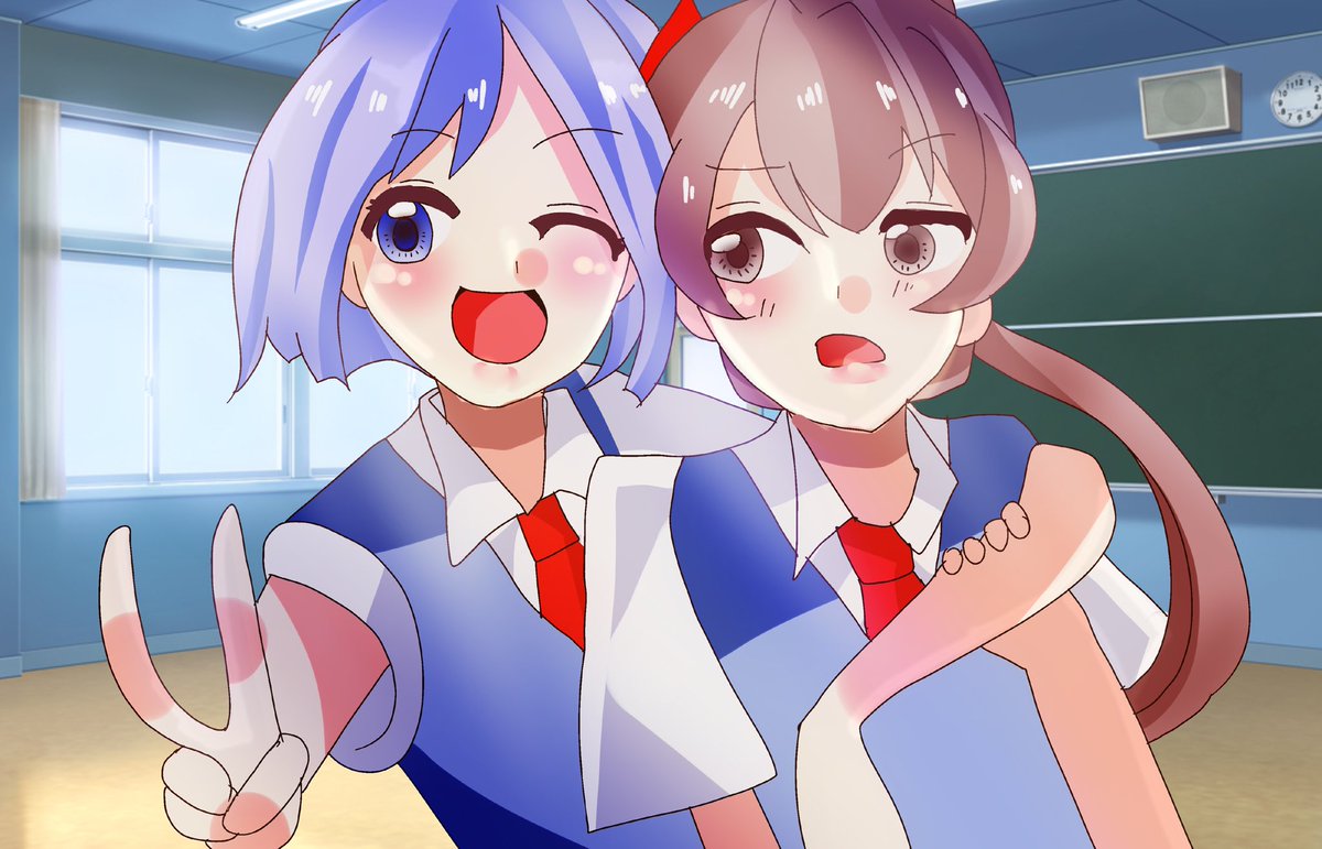 自称アニメ塗り 胡湖奈るんのイラスト 自称アニメ塗り 胡湖奈るんのイラスト