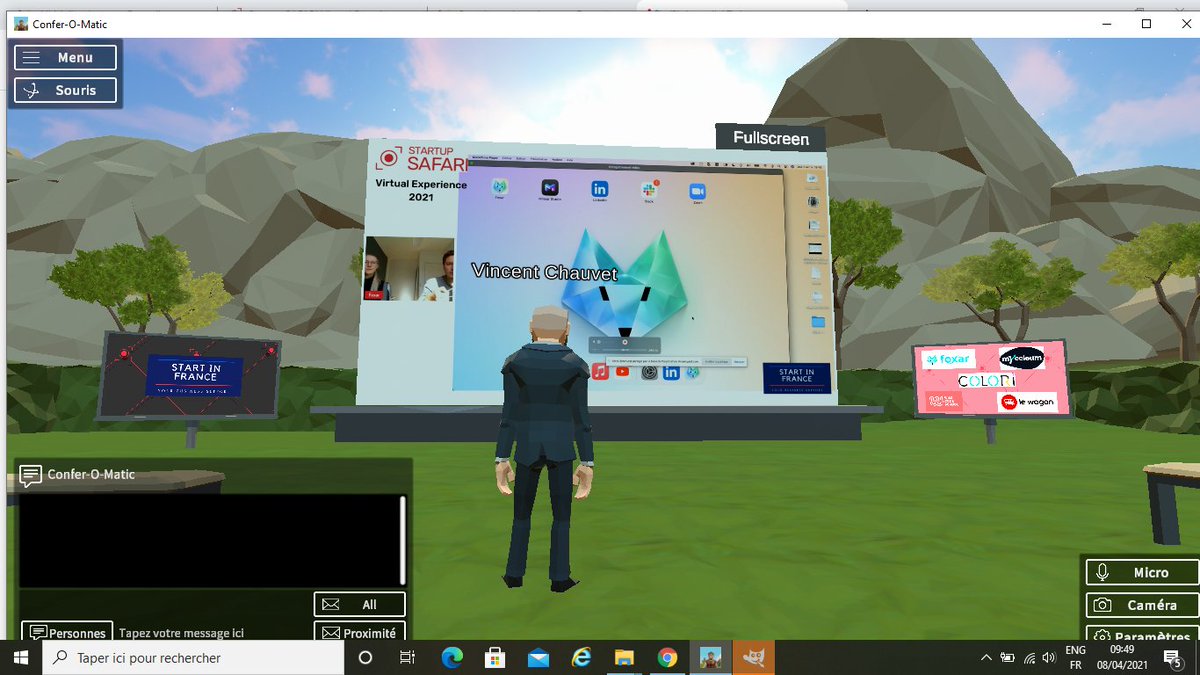 La startup bourguignonne <a href="/FoxarFR/">Foxar</a> inaugure l'édition 2021 de @SafariParis2021 ! Il faut dire que l'éducation en classe virtuelle est d'actualité cette semaine ! ;) #edtech #AR <a href="/BFCnum/">BFC Numérique</a>