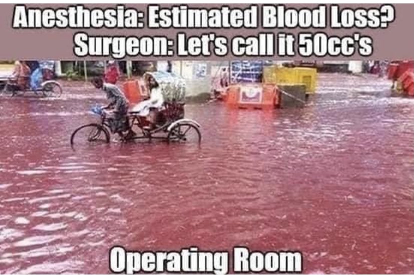 Constant tussle in the operating room between the surgeon & Anaeshetist 😂
.
.
.
#medicalhumor