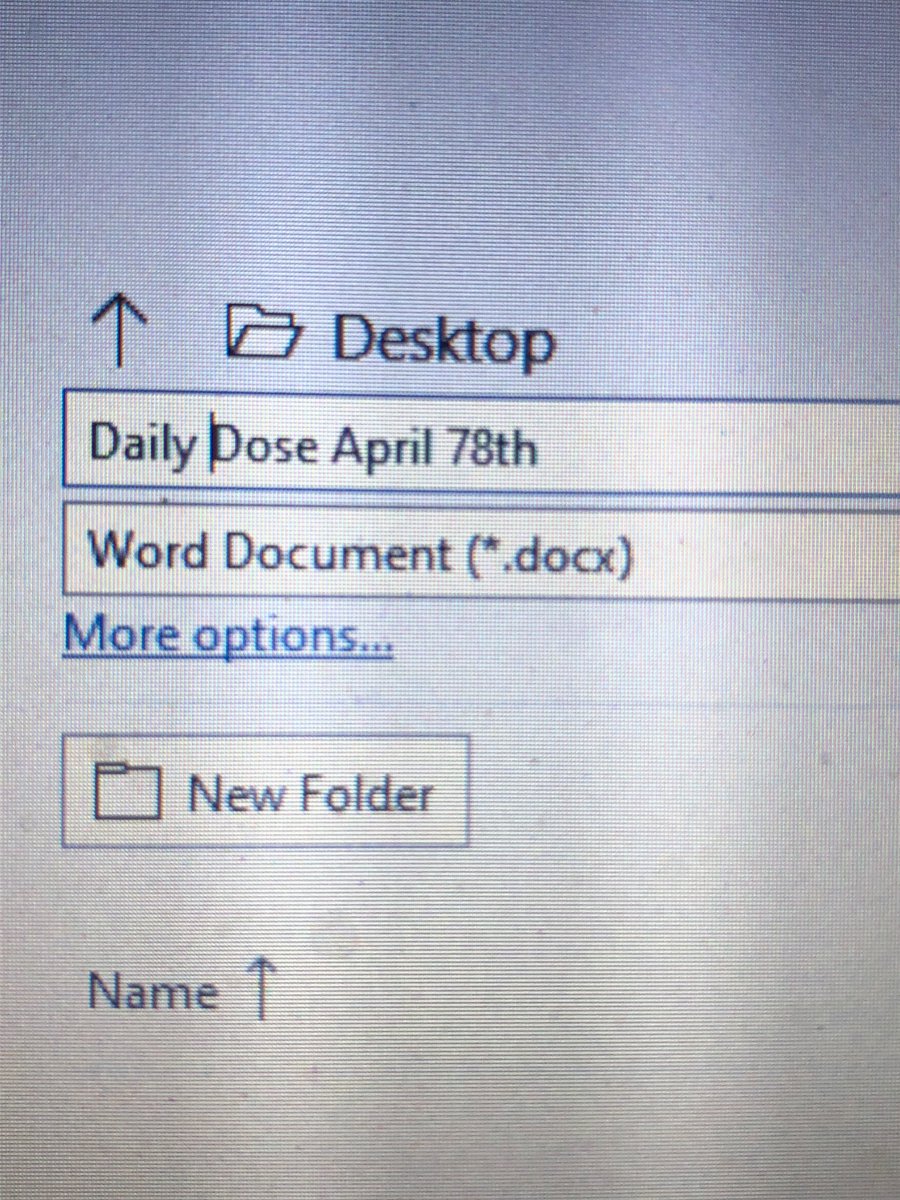Danayemaier's tweet image. Prepping my daily blog, made this typo while saving and it just really feels like the truth. #April78th #WhatIsTime