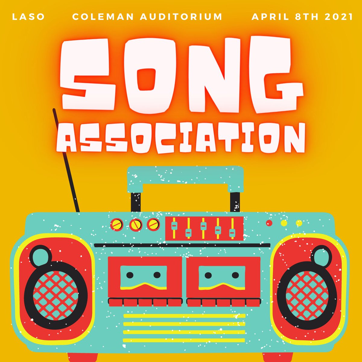 EIU_LASO's tweet photo. Join LASO in person this Thursday (April 8th) at 6:00 p.m. in the Coleman Auditorium to officially swear in LASO's new E-board and play "Song Association"!! We hope to see you at a safe distance!! ♡♡♡ #eiulaso https://t.co/Dzhjbjrlq8