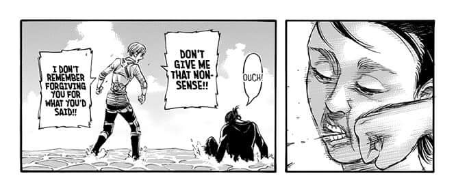 scxizy's tweet photo. This chapter was so painful and funny at the same time.

(#aot139spoilers #ThankYouIsayama #AttackOnTitan) https://t.co/HIYqHZFr8g