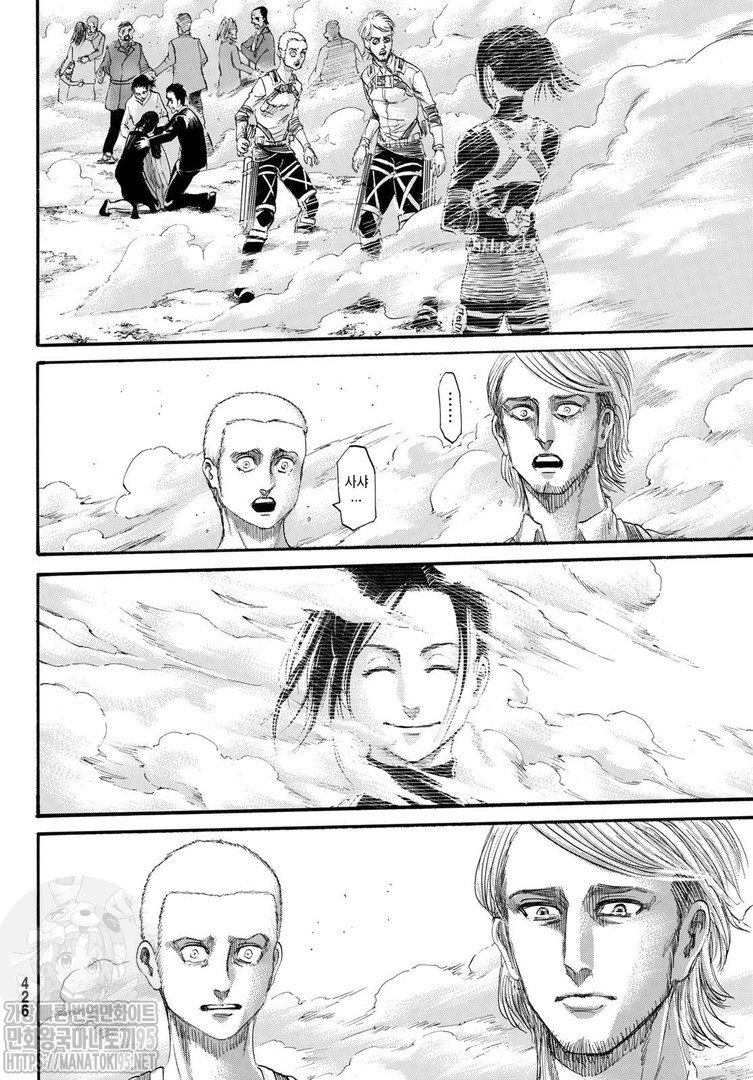 Maf80142513's tweet image. #ThankYouIsayama 
La visión de los soldados caídos, haciendo el símbolo del "Entreguen sus corazones" es simplemente hermoso, emocionante y triste. Shingeki no Kyojin es una de las mejores historias que existirán para siempre, solo puedo decir gracias Isayama por regalarnos esto.