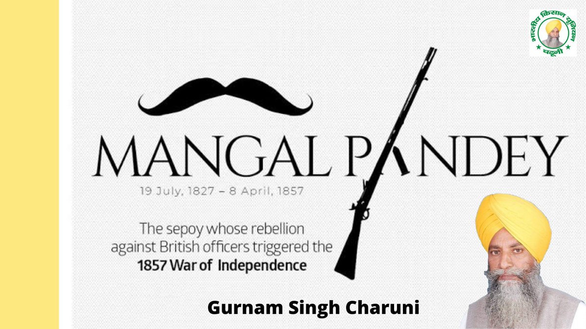 On this day in 1857, Mangal Pandey - an Indian soldier who played a vital role in the events leading to the outbreak of the Indian rebellion - was executed by the British. Today, we thank him for his sacrifice and bravery in his fight for the freedom of India. 🙏