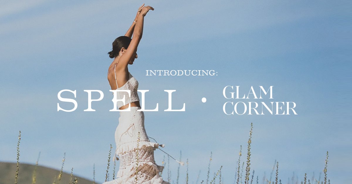 glamcornerau's tweet photo. Sister to Sister, powered by GlamCorner brings you a new way to share the love for @spell_byronbay and support the circular fashion economy.♻️ Spell's capsule collection of new and amazing archival styles is now available to rent, powered by GlamCorner ~⁠ https://t.co/E5DRjjeHc5 https://t.co/13gChsJG5J