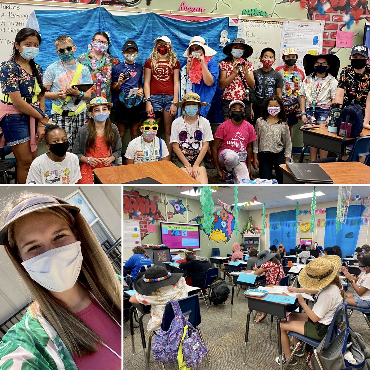 GrowinWithOwen's tweet photo. To finish the day, we took a deep dive into the ocean with a spongebob themed 5th grade writing review! Ss filled in missing parts in written paragraphs on the importance of our oceans and earned pieces to make a krabby patty! 🍔🍍 #dleproud #writers #fsawrites @DreamLakeApopka https://t.co/glUQFCOM6V