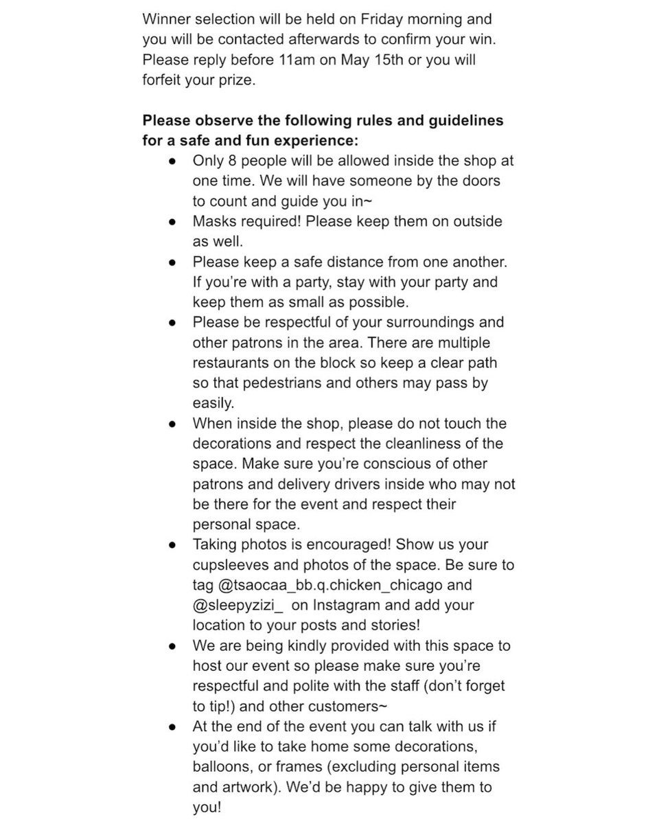 More detailed information below: