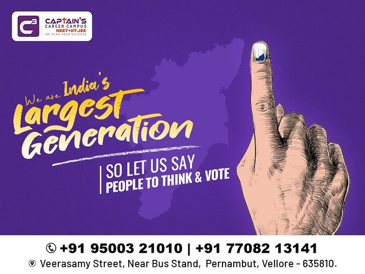 CampusCaptain's tweet photo. Our duty is to say our parents 👉🏻 to vote👍🏻
The ignorance of one voter in a democracy impairs the security of all
#voting #election #captaincareercampus #vote #voter https://t.co/uLZE06Z7NI