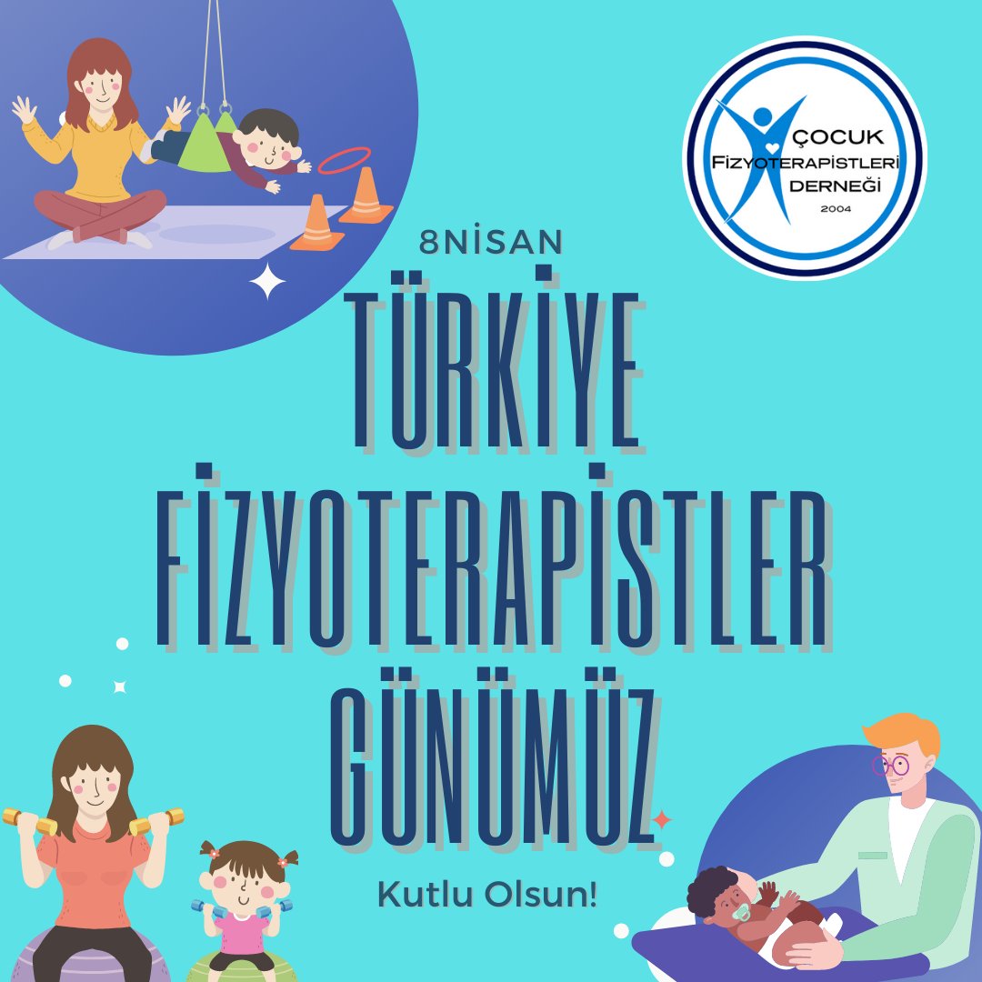 cocukfztdernegi's tweet photo. Tüm meslektaşlarımızın 8 Nisan Türkiye Fizyoterapistler Gününü Kutluyoruz... #türkiyefizyoterapistlergünü #çocukfizyoterapistleriderneği https://t.co/JjVI5Hlkvi