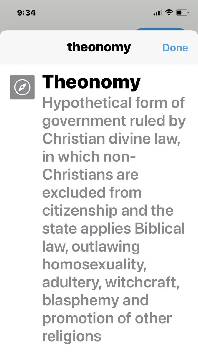 If you read this screen shot, what this article describes is theonomy. These Christians are Dominionist Christians. They believe they are chosen by god to rule humanity, the environment and impose biblical law on every other human being.