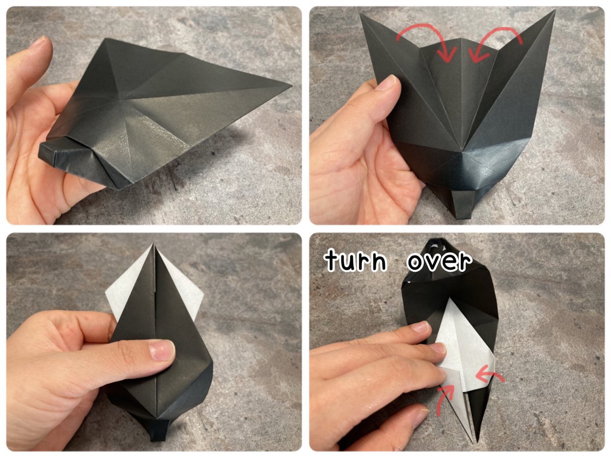 Vega 𓆩 𓆪 アヌビス面の折り方 1 3 折り紙1枚で切らずに 貼らずに折れる預言の究極マスク アヌビス面の作り方です 輪っか無し How To Make Origami Anubis Mask 考案 Vega 続きはリプへ Thatskygame Sky星を紡ぐ子どもたち