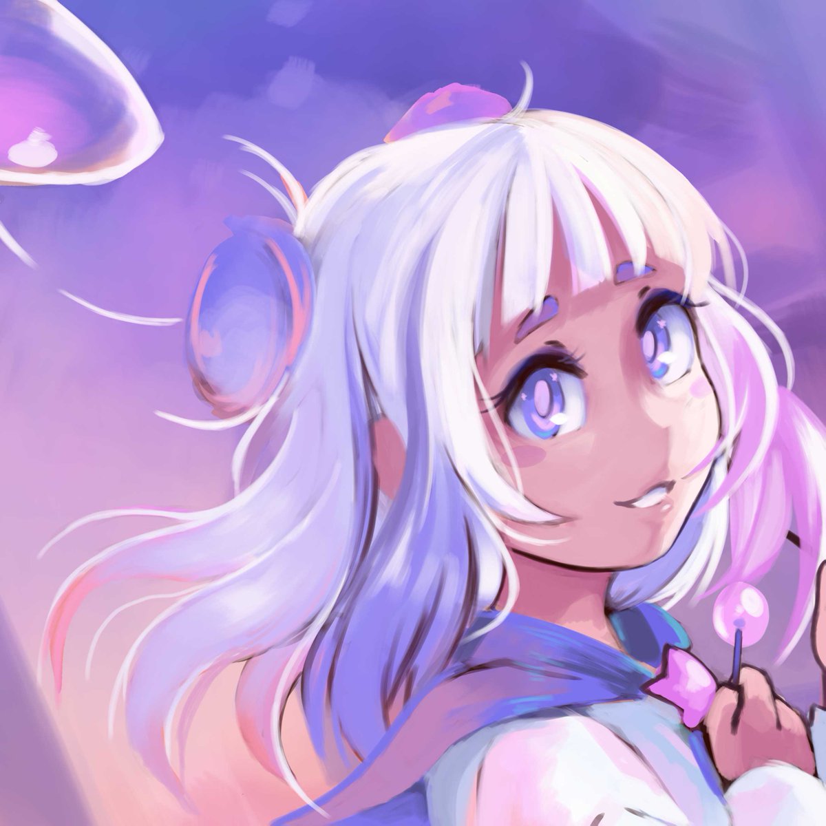 tambriart's tweet photo. 💜Happy Twitch Anniversary DeviCat💜
Took a little break from working on my comic to jump on this cuteness (early! so I don't miss it this time lmao). Devi's adorable mascot CandiCat in all her pastel glory.
#devicatDTIYS https://t.co/LfKkFlVpsq