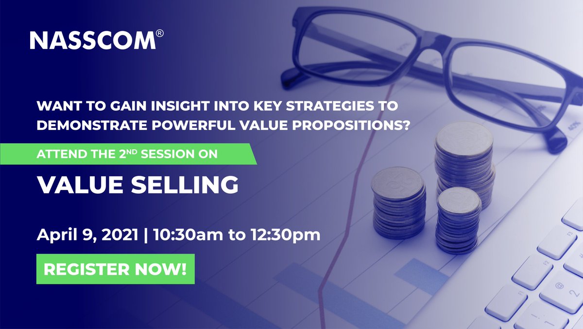 Catch expert <a href="/aurijitganguli/">Aurijit Ganguli</a> share marketing strategies at 2nd session of the two-part workshop on Value Selling. Attend to equip your team with skills, tools &amp; strategies to successfully address sales challenges.
Register: bit.ly/31vNqPe
9 April 2021
