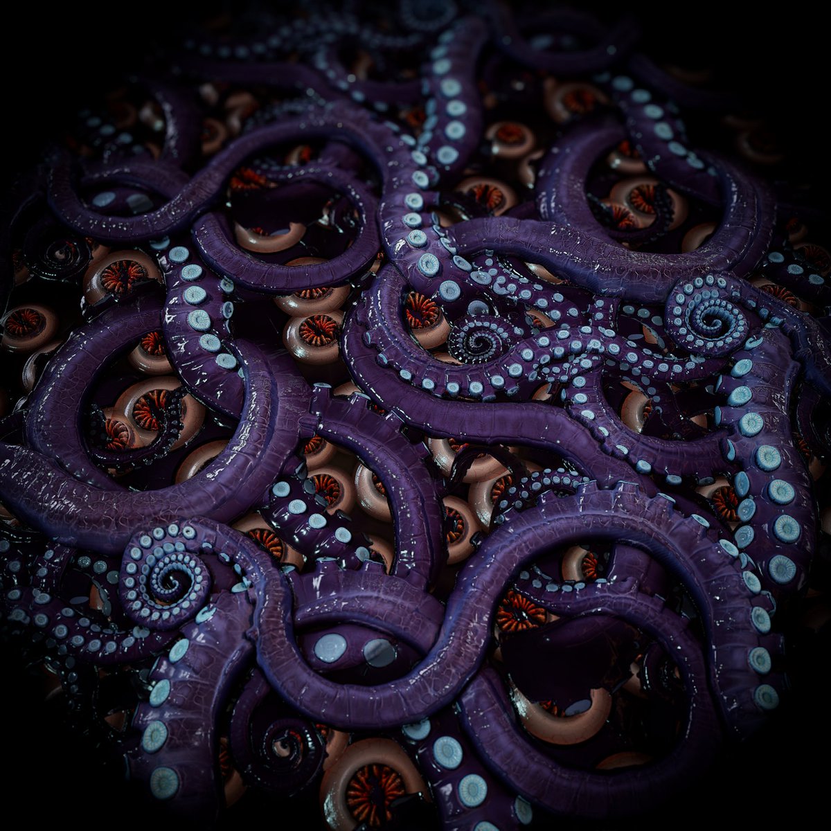 Forgottenpaw's tweet photo. @thinkum1270 @withFND @ourZORA @rariblecom @niftygateway @SuperRare Two pieces here as well based in Lovecraftian Lore  :) https://t.co/7PKyEpFU0s