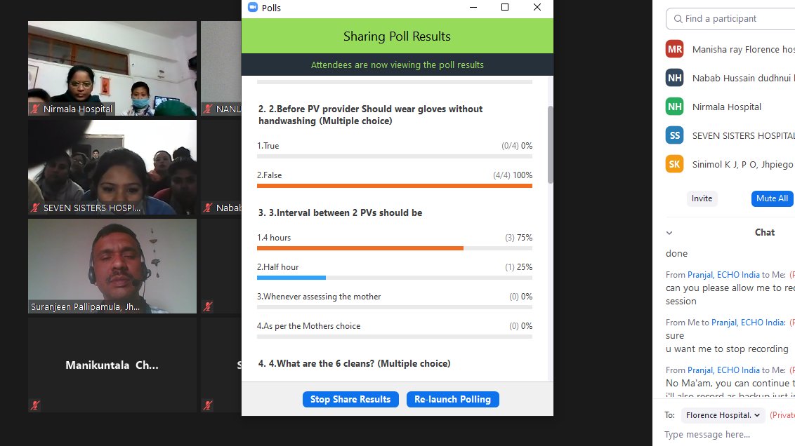 . <a href="/Manyata4Mothers/">Manyata for Mothers</a> continually searches for ways to increase engagement &amp; comprehension in their online sessions and conducting polls is one of the best tools available leading to a participatory method to trainings. #AnytimeAnywhere <a href="/Jhpiego/">Jhpiego</a> @FOGSIHQ