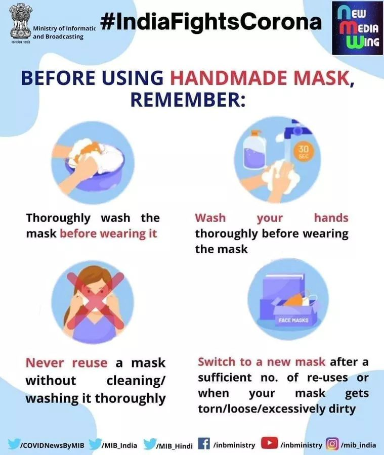 Let us #Unite2FightCorona 

Please follow the safety precautions regarding proper washing, wearing, reuse and disposal of used #Masks