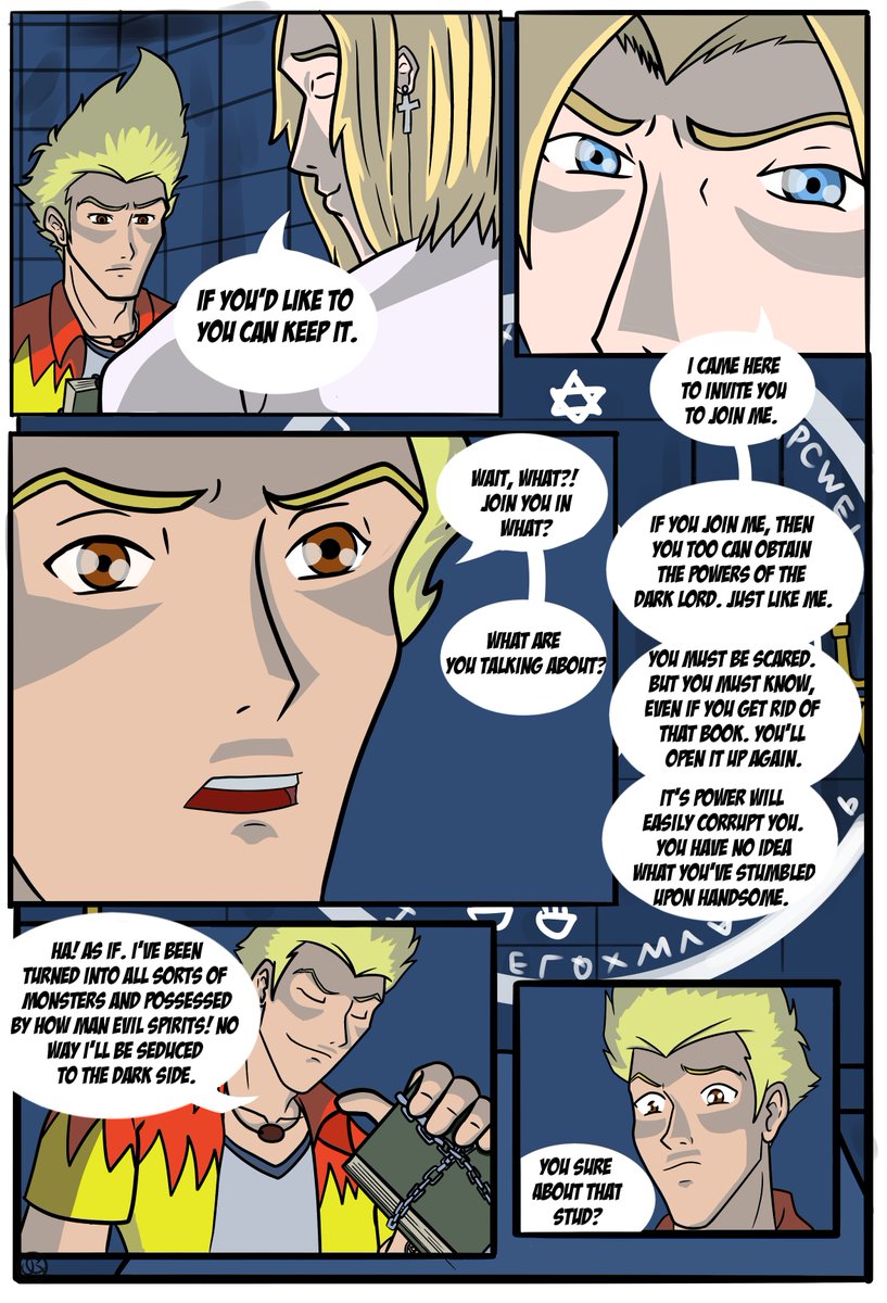 JCKun92's tweet photo. Since Martin Mystery has been doing so well recently and you guys seem to love my content with this blond dork, here's a treat! If I get to 10K followers before the end of the month. I'll release this fan comic I did last year in full. Uncensored! 
GO! https://t.co/piWXGTsMZJ