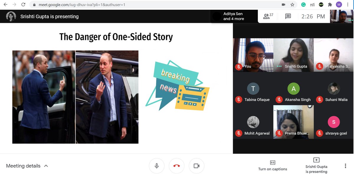 ‘Think before you Act, Reason before you React’. <a href="/srishti_gupta24/">Srishti Gupta</a> had conducted an interactive online workshop on "Questioning the Media" about how to identify and tackle false news. #IIMCXMediaLiteracy #IIMC
<a href="/guyberger/">Guy Berger LinkedIn: https://shorturl.at/p0RUy</a> 
<a href="/GrizzleAlton/">Alton Grizzle</a> 
<a href="/YadavAnubhuti/">Anubhuti Yadav</a> 
<a href="/IIMC_India/">Indian Institute of Mass Communication</a> 
<a href="/MILIN_INDIA/">MILIN - Media & Information Literacy India Network</a>