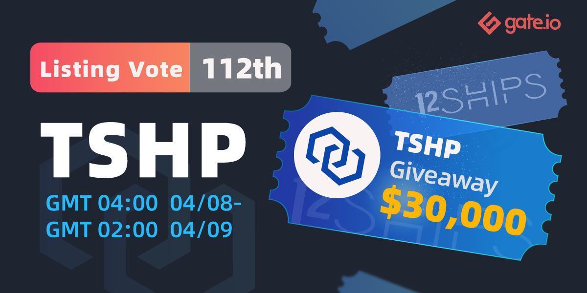 Gate's tweet photo. 🥂 112th Listing Vote LIVE @TwelveShips12

⛷️ Vote for #TSHP &amp; enjoy $25K
      Period: 8th April 4:00 AM—9th April 2:00 AM

      Link: https://t.co/c6QRqO650a 
🤾 Top 600 deposits will share $3k
      $800 for Twitter &amp; Telegram AMA

Details: https://t.co/lER1li0zMP https://t.co/MVEBXN1Gxa