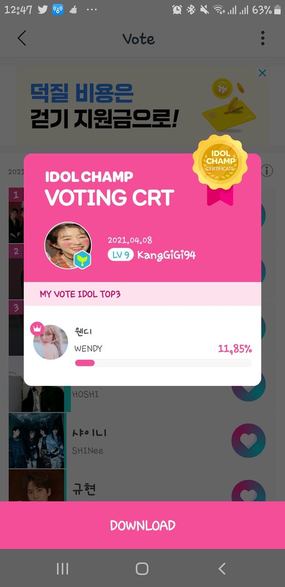 NRedveluv's tweet photo. Vote thôi nào ! 
@RVsmtown #RedVelvet #WENDY https://t.co/akfOx3tfR1