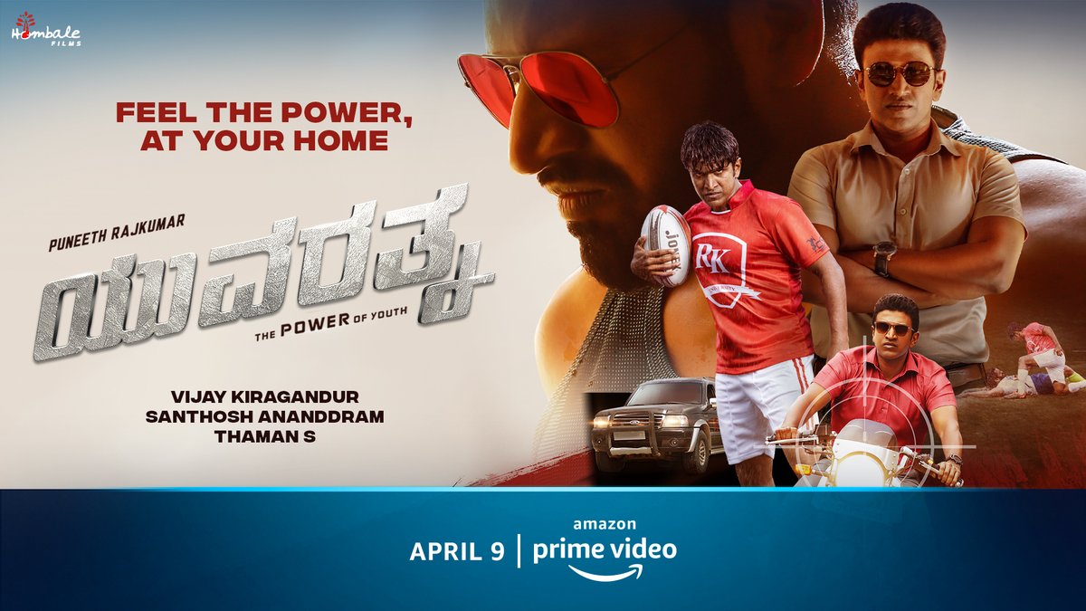 PrimeVideoIN's tweet photo. in the midst of troubling times for his college, a man takes on many a forces to fight back. but who is he really? 
#YuvarathnaaOnPrime, April 9

@PuneethRajkumar @VKiragandur @hombalefilms @SanthoshAnand15 https://t.co/eYO8bwm3i1