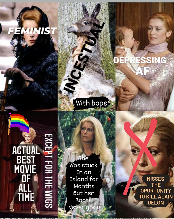 schopelistic's tweet photo. A guide to catherine deneuve movies https://t.co/CmQxUamGkS