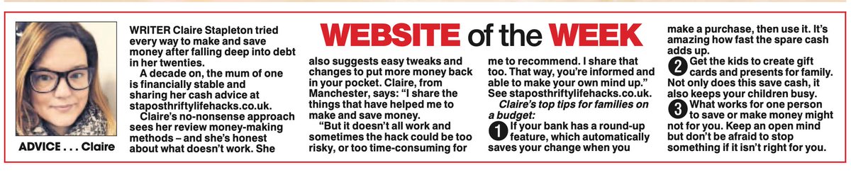 A big thank you to our #blogger this week @stapos_hacks  for her wise words! #moneysaving #bloggingcommunity #SaveMoney