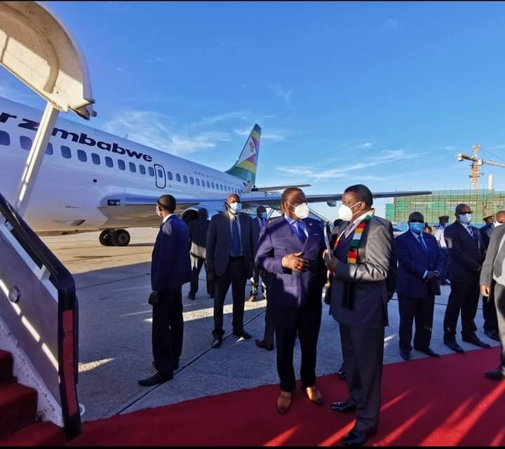 President ED Mnangagwa off to Mozambique