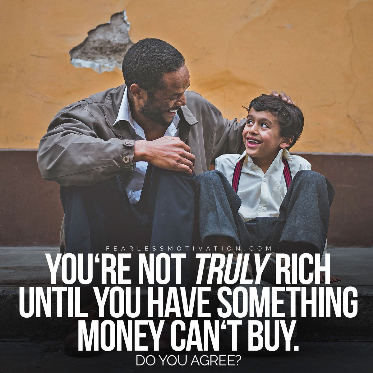 fearlessmotivat's tweet photo. Do you agree?
A rich bank account doesn't make you rich. A rich HEART makes you rich. https://t.co/xpImwmqka6