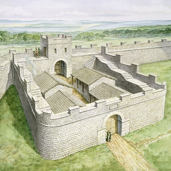 Durotrigesdig's tweet photo. Milecastle 42 at #Cawfields on #Hadrian’s Wall a (let’s face it) ridiculous (if picturesque) place to build anything with a recreation by Philip Corke for the @EnglishHeritage signboard showing how the whole structure was originally built onto the slope
#RomanFortThursday https://t.co/onKKkQwAjY