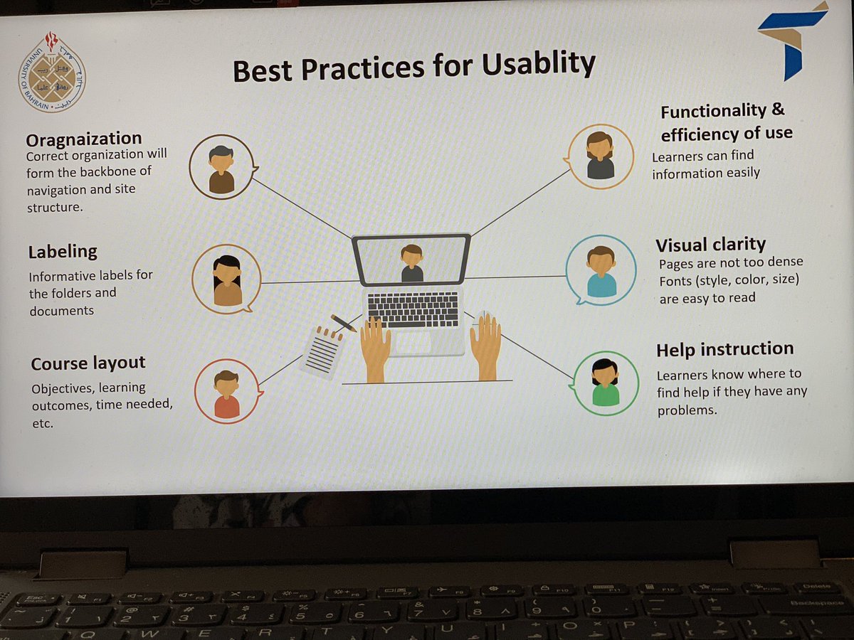 UOB_UTEL's tweet photo. UTEL conducted a workshop entitled “Ensuring Accessibility &amp; Usability in E-Learning” for the faculty in Higher Education. The Presenter was Dr. Thuraya Juma from UTEL Team &amp;  Assistant Prof. at Dept. of Math. at UOB. #uobedubh #uob_utel #usability #accessibility #elearning https://t.co/XAdyFCsjNQ