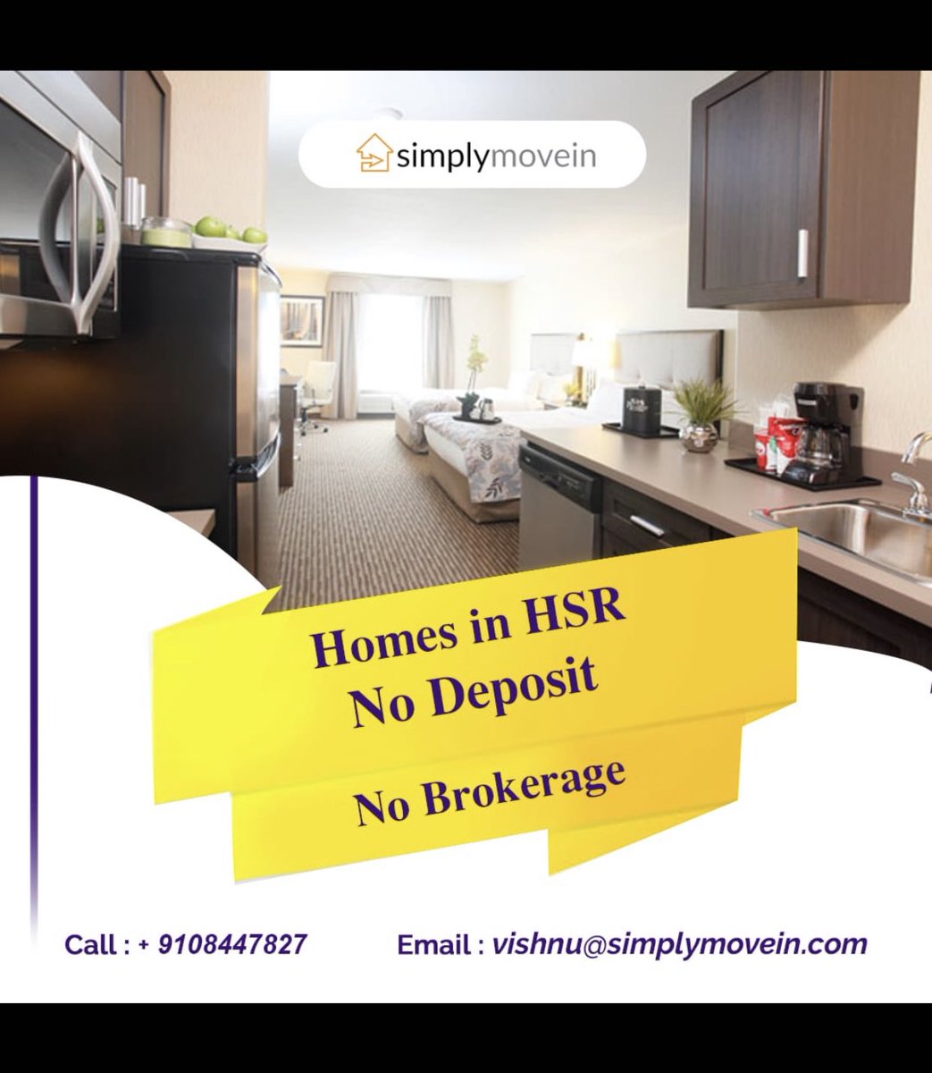 SimplyMoveIn's tweet photo. Now is the time to find homes that matches your taste and comfort with @SimplyMoveIn. Hassle free home searching only with @SimplyMoveIn. Call us on +91 9108447827 or mail on vishnu@simplymovein.com

#homes #renting #rent #investment #sell #buy #workfromhome #room #housing https://t.co/lpLRozu7i8