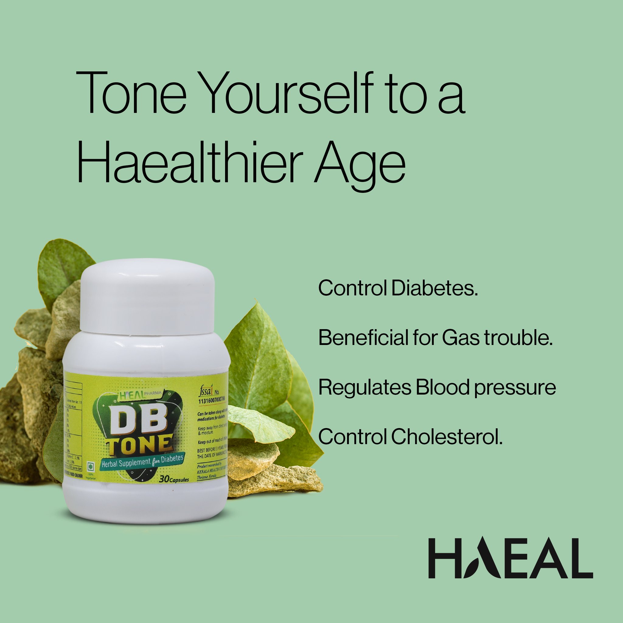vene Summen Våbenstilstand Haeal on Twitter: "Age into a healthier life with Haeal DB Tone Capsules.  An ayurvedic solution for Diabetes, Gas trouble, Blood Pressure &amp;  Cholesterol. #letshaeal #haealwellness #wellbeing #wellness  #lifeisbeautiful #healthylifestyle #dbtone #diet #