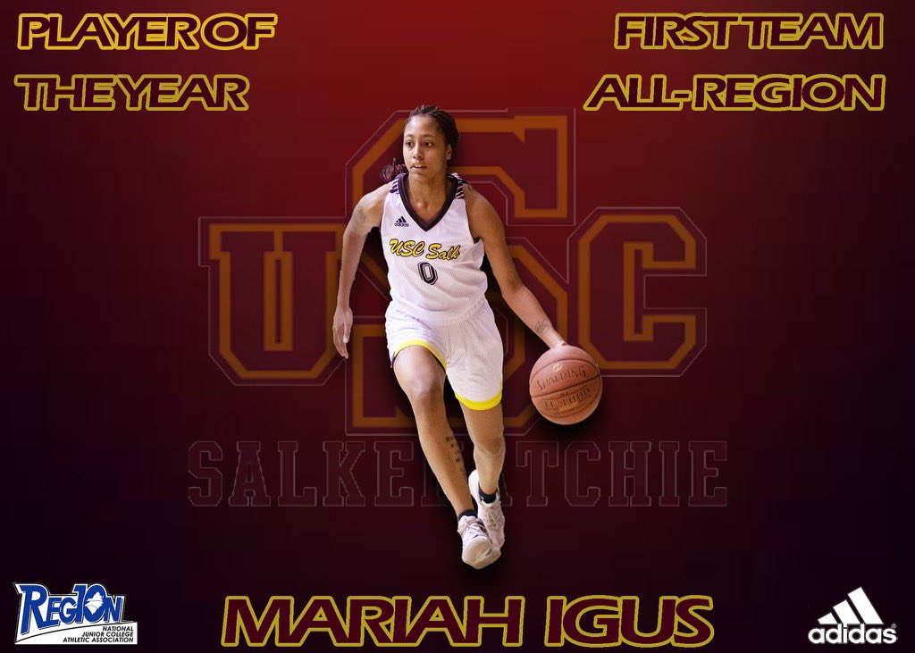 USCSalkWBB's tweet photo. 🗣Standing ovation for the sophomore @Mariah_Igus2018 as she received @Region10Sports Player of the Year as well as first team All-Region‼️ https://t.co/Njgtm5ANum
