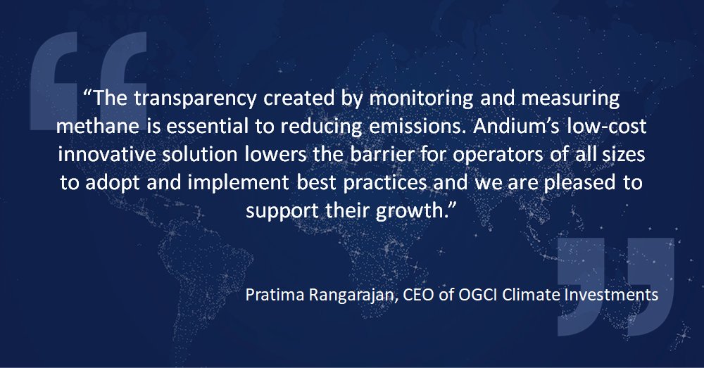 NEWS: OGCI Climate Investments has led a Series A funding round for <a href="/Andium/">Andium</a>, an expert in Industrial Internet of Things remote-field monitoring and communications technologies.  Learn more about their emissions reduction technology:👇 andium.com/press-releases…