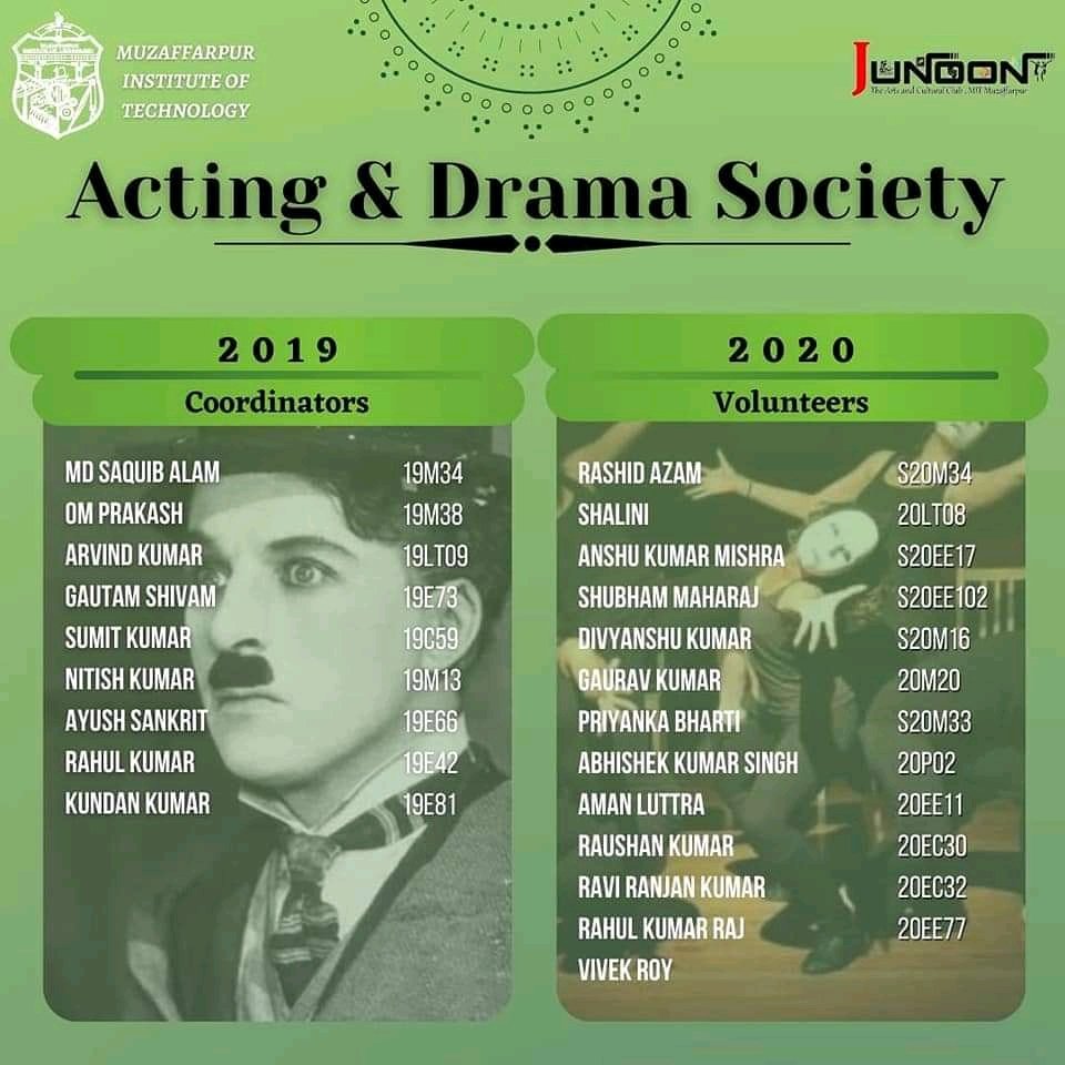 junoonmit's tweet photo. JUNOON:The Arts and Cultural Club at MIT Muzaffarpur, wishes a very hearty congratulations 🎉🥳 to all the newly selected members of the Team JUNOON. 

 *May your presence bring the change you desire to see around you!!*😎

#congratulations🎉 #welcome #coordinator #volunteer https://t.co/AJ3r0ctIeJ