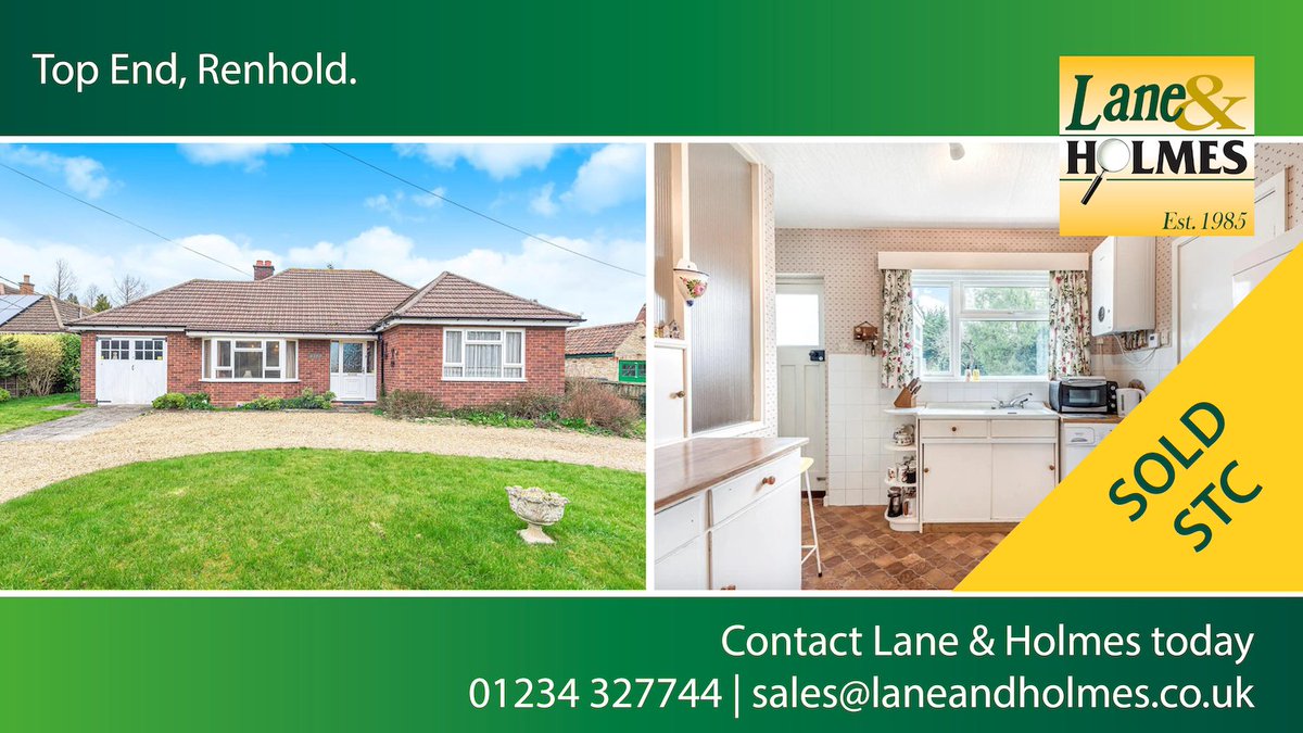 LaneHolmesUK's tweet photo. Another stunning property Sold STC.
This detached bungalow which is located in the very popular village of Renhold.
Looking to move? View ALL available properties right here >> https://t.co/NSVkoICgsT
#LaneAndHolmes #Bedford #EstateAgent #LookingToMove https://t.co/p7xazSftc9