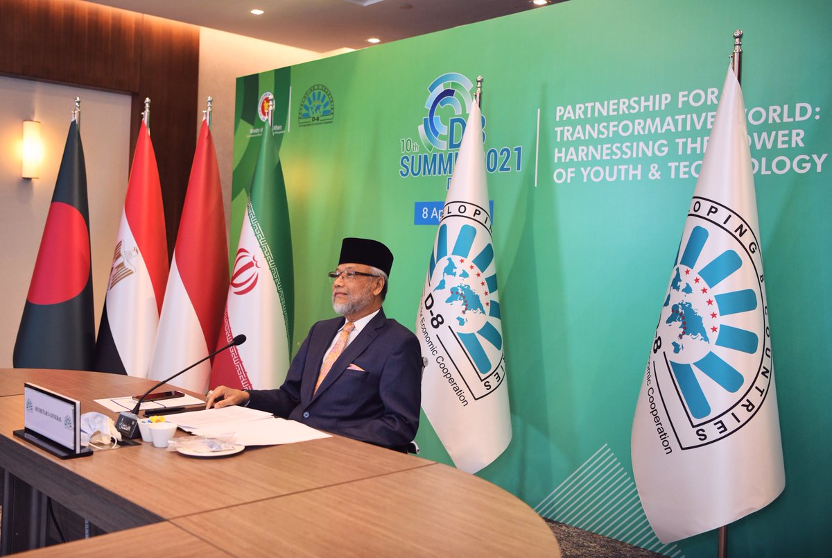 D8org's tweet photo. The Meeting was hosted virtually by the Government of the People's Republic of Bangladesh. All the leaders, during the meeting, emphasized the importance of the cooperation among the Member Countries.

#Bangladesh #Egypt #Indonesia #Iran #Malaysia #Nigeria #Pakistan #Turkey https://t.co/KsnUq5DC52
